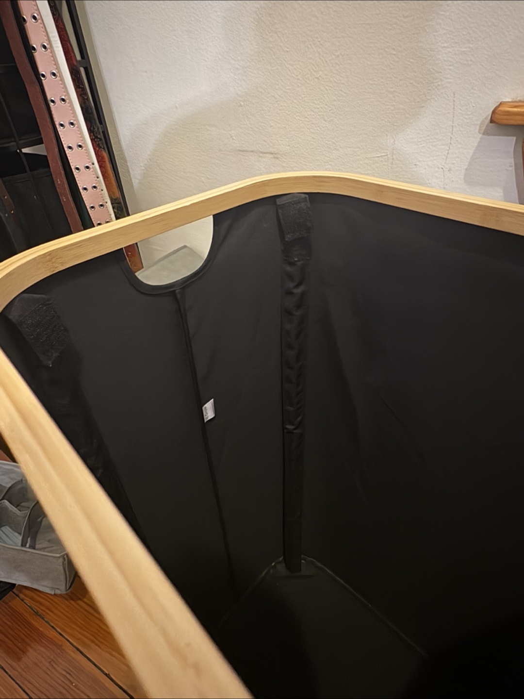 110L Laundry Hamper with Bamboo Lid - photo 4