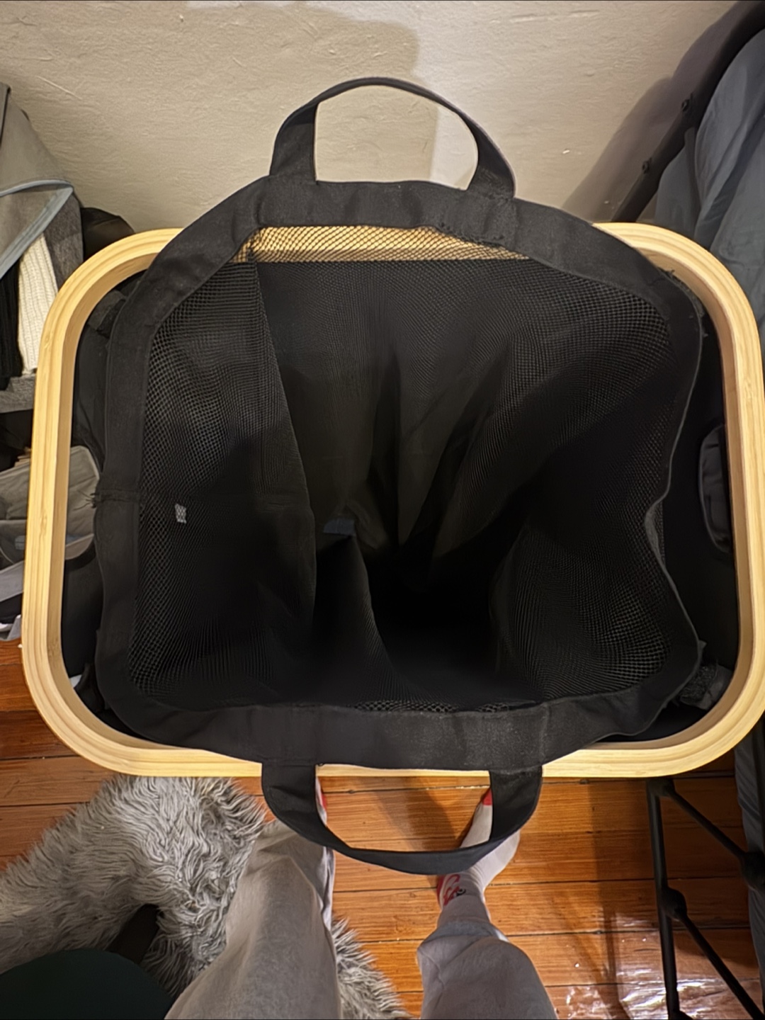 110L Laundry Hamper with Bamboo Lid - photo 2