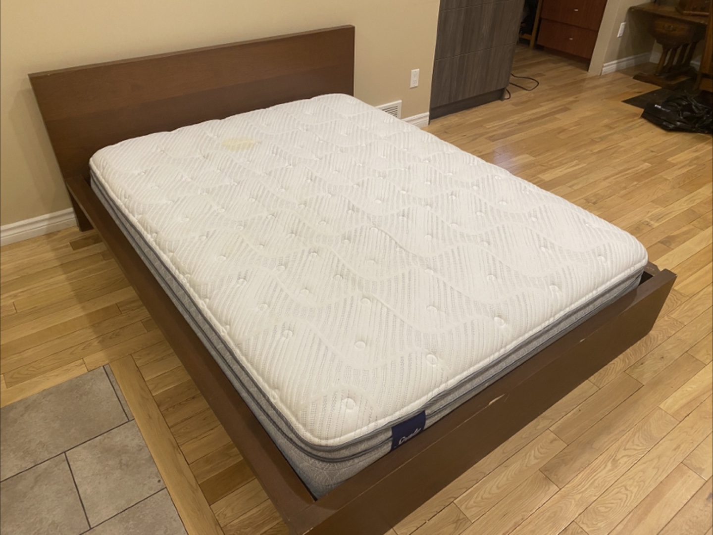 IKEA Malm Queen Bed Frame with Sealy Foam Mattress (CAN DELIVER) - photo 3