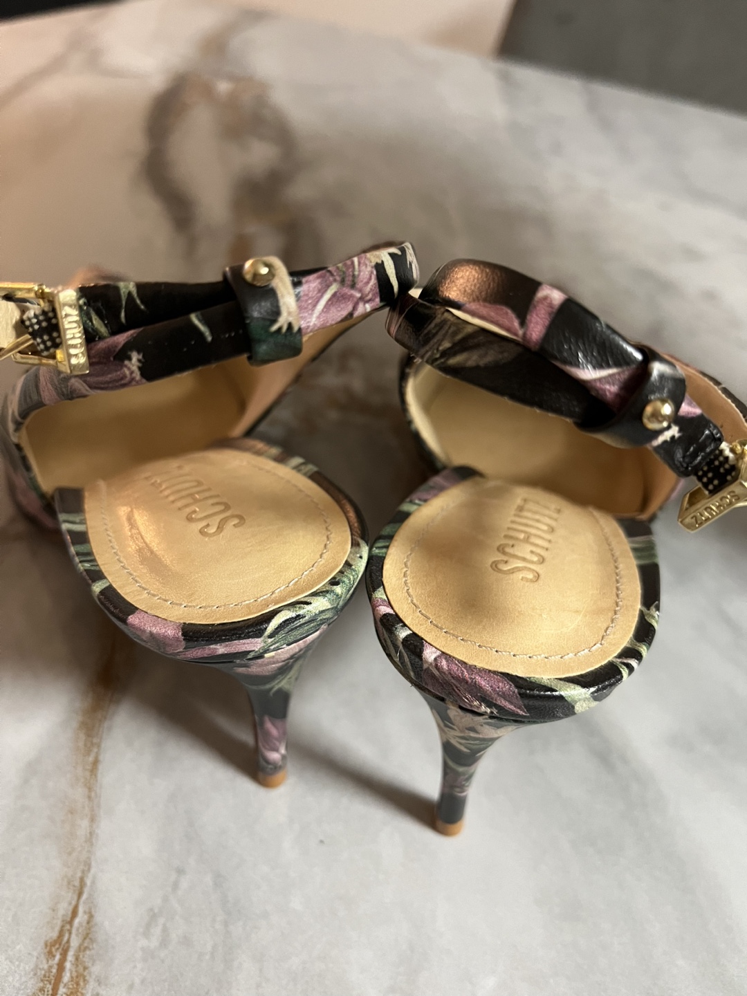 Schutz Floral Slingback Heels - photo 5