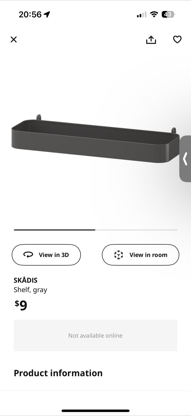 IKEA SKADIS Pegboard Organiser Set - photo 4