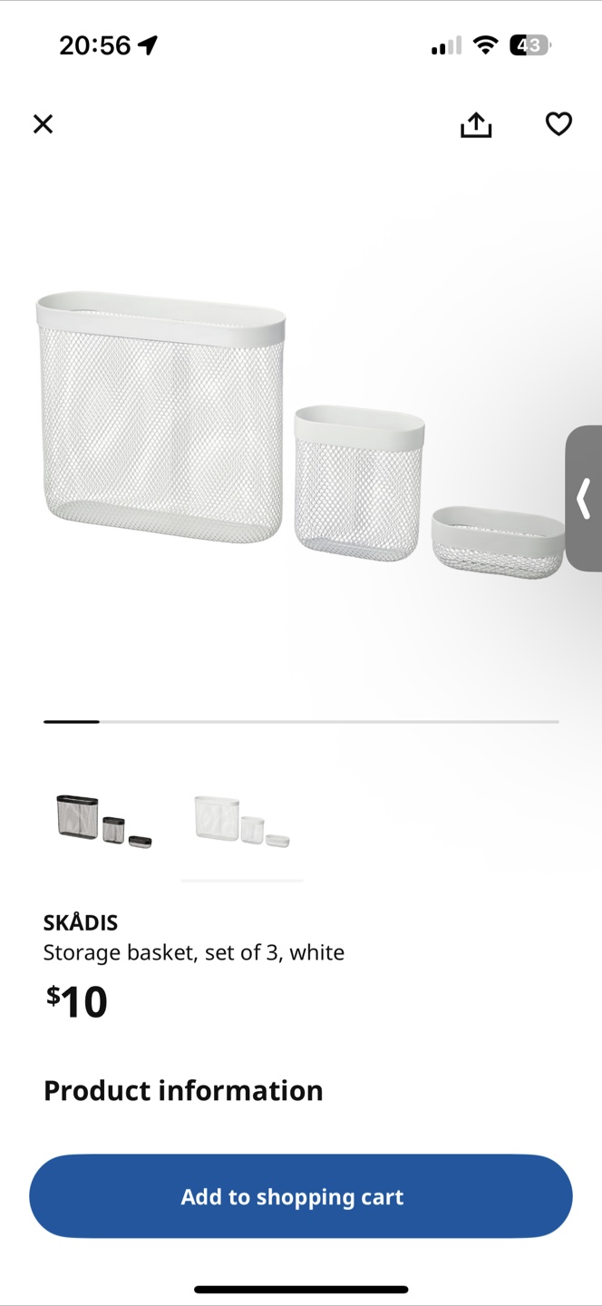 IKEA SKADIS Pegboard Organiser Set - photo 3