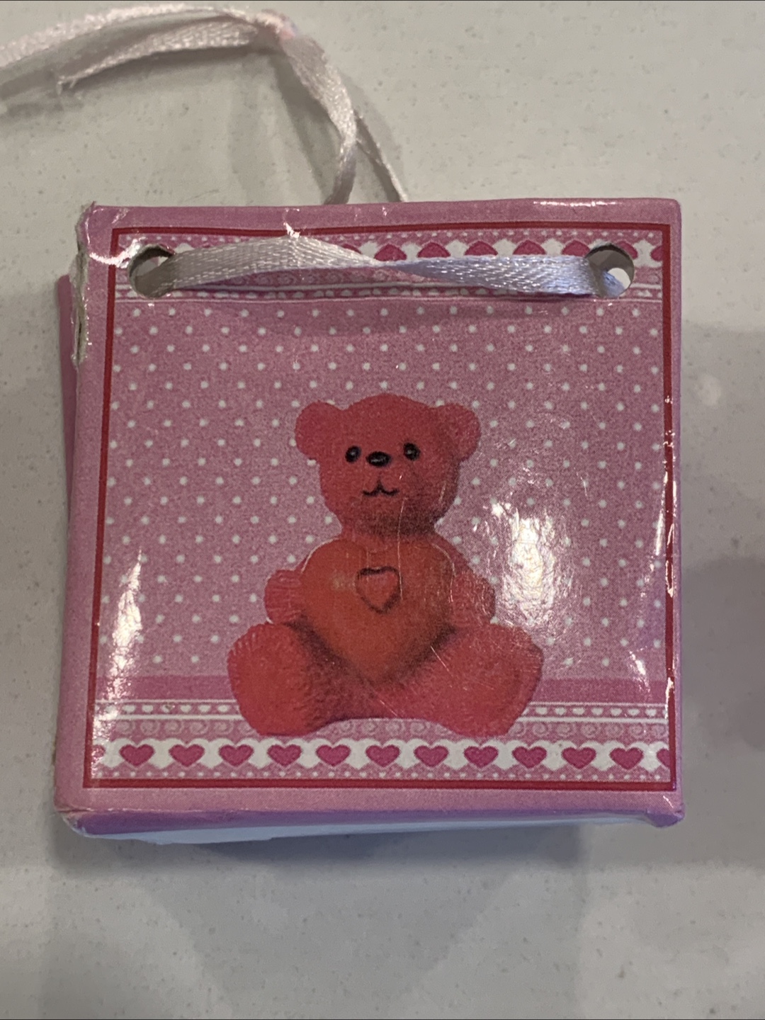 Adorable Red Teddy Bear Figurine with Heart - photo 5