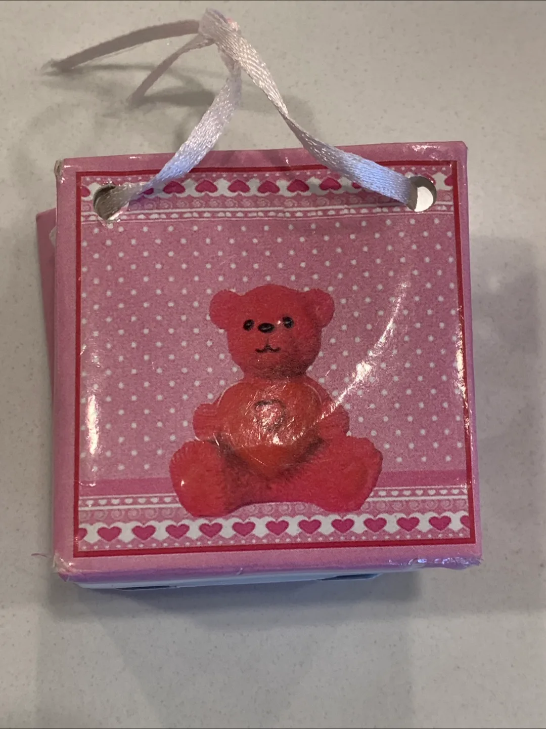 🏒Adorable Red Teddy Bear Figurine with Heart image indicator(7)