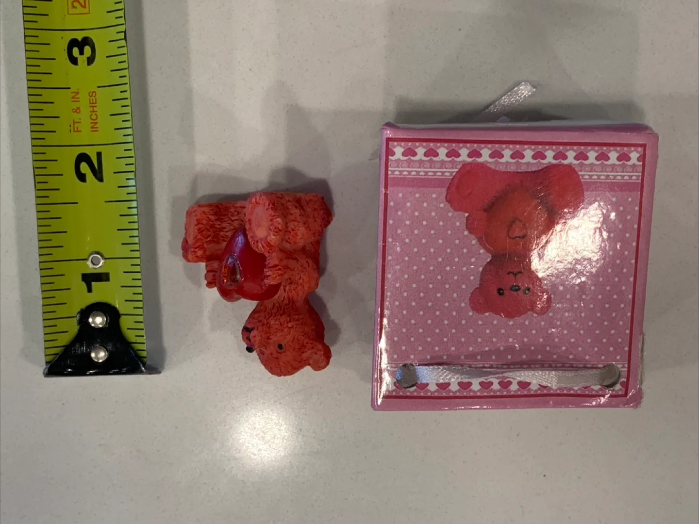 🏒Adorable Red Teddy Bear Figurine with Heart image indicator(8)