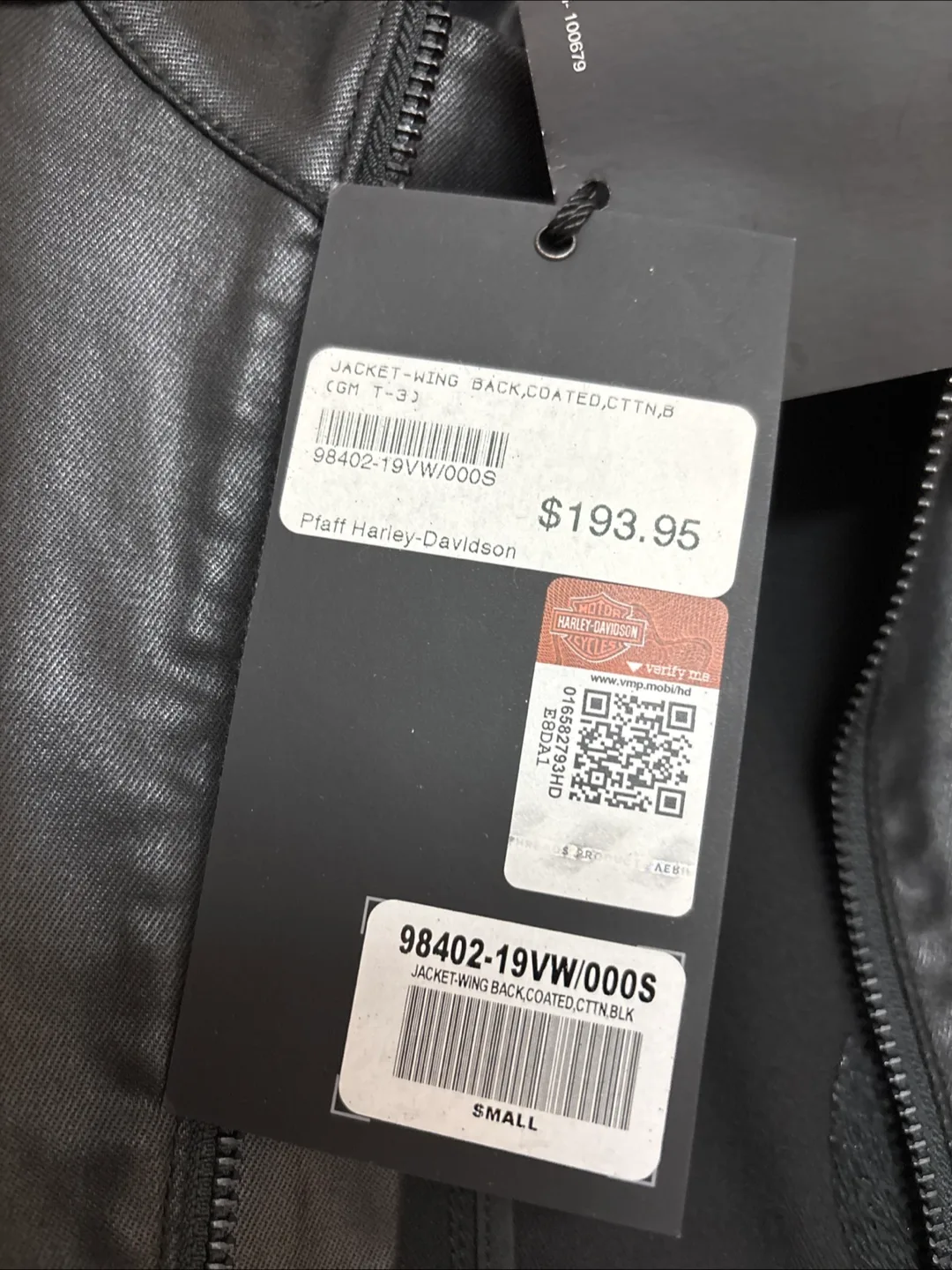 🥕Harley-Davidson Women's Small Black coated- cotton  Jacket image indicator(2)