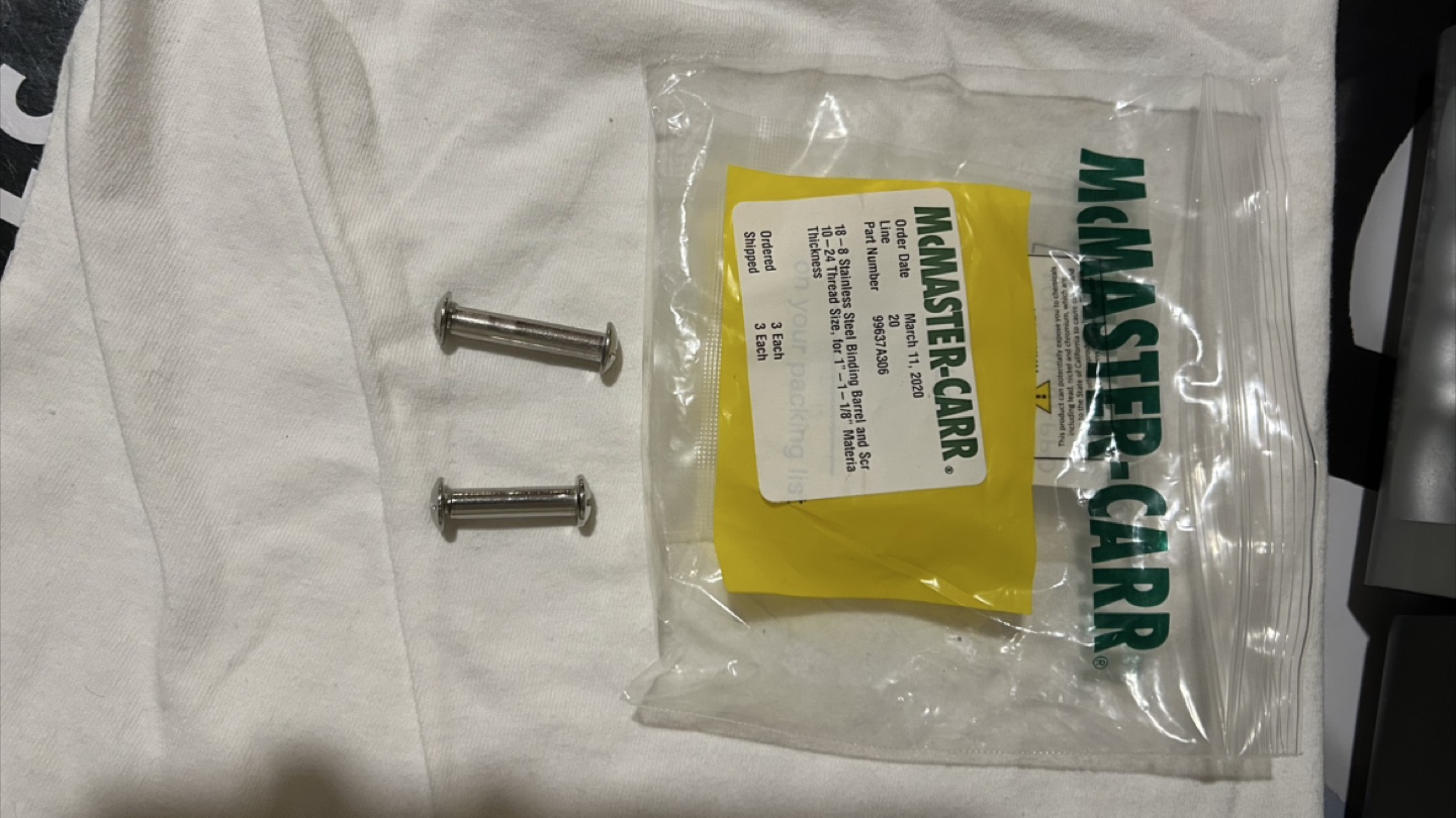 McMaster-Carr Barrel and Truss Head Screws - photo 2