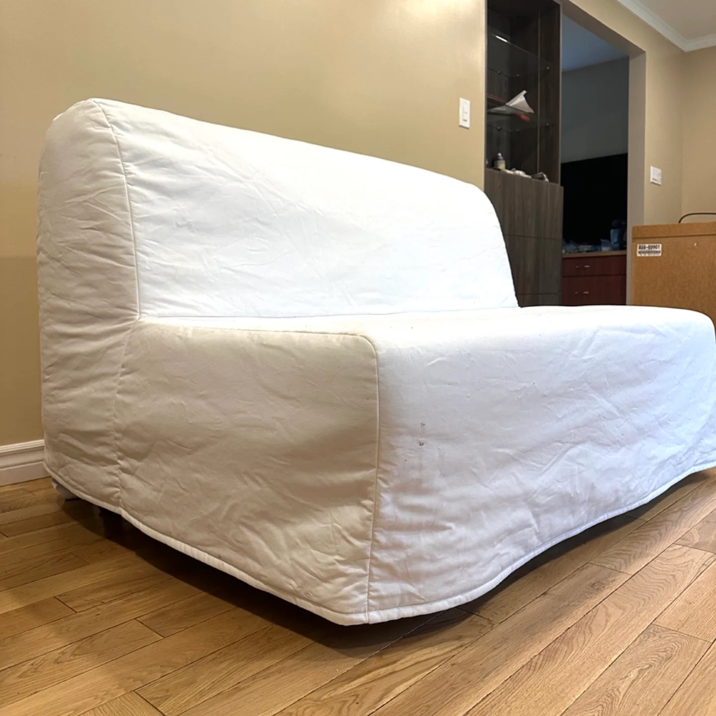 White IKEA LYCKSELE Futon Sofa Bed (CAN DELIVER) image indicator(4)