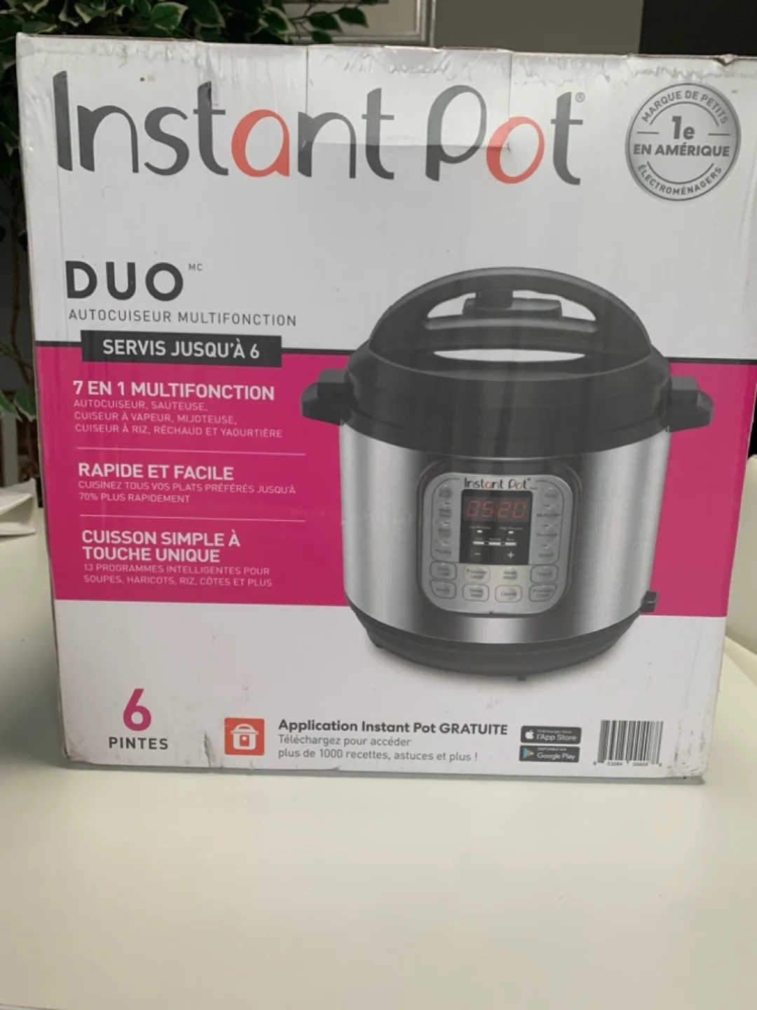 Instant Pot Duo 6-Quart 7-in-1 Programmable Pressure Cooker thumbnail