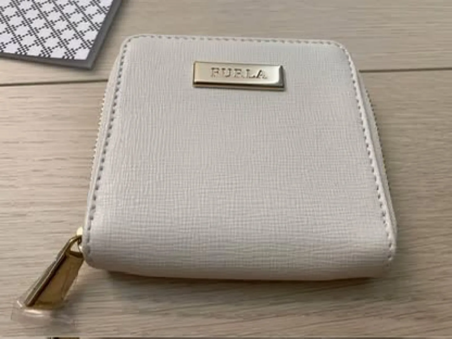 Furla off-white leather zip-around wallet image indicator(2)