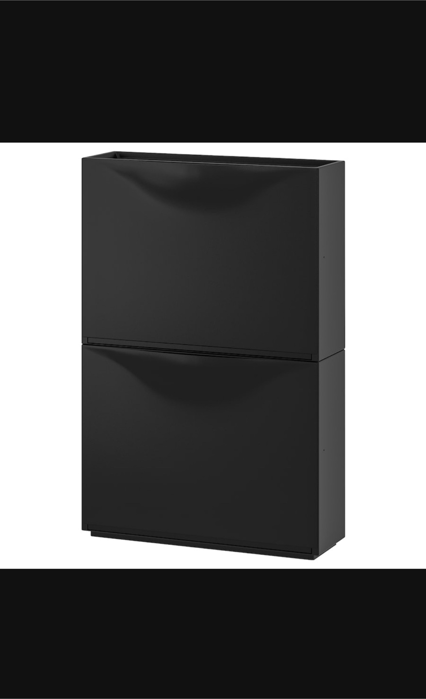 IKEA black Shoe Storage