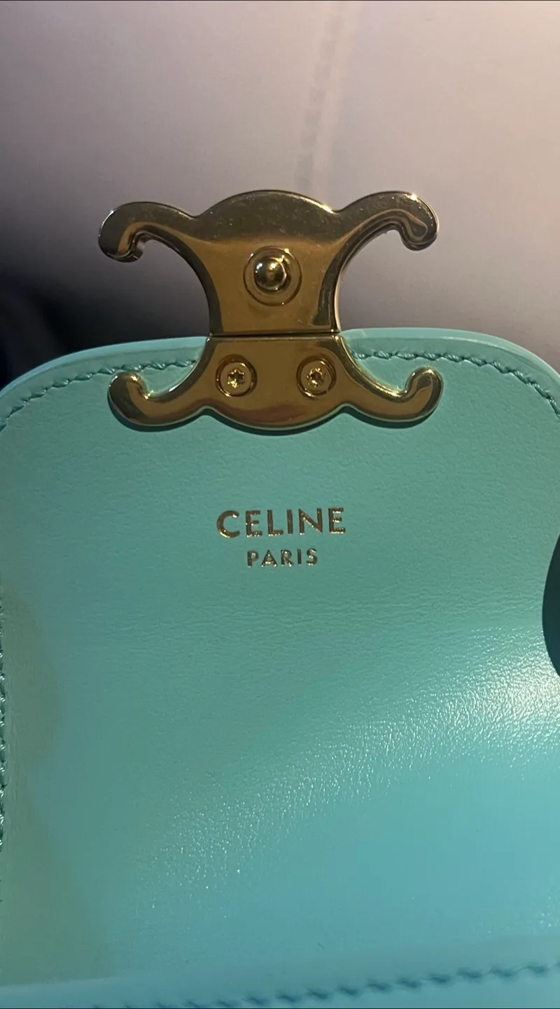 Celine 2021 Mini Calfskin Triomphe crossbody bag image indicator(2)