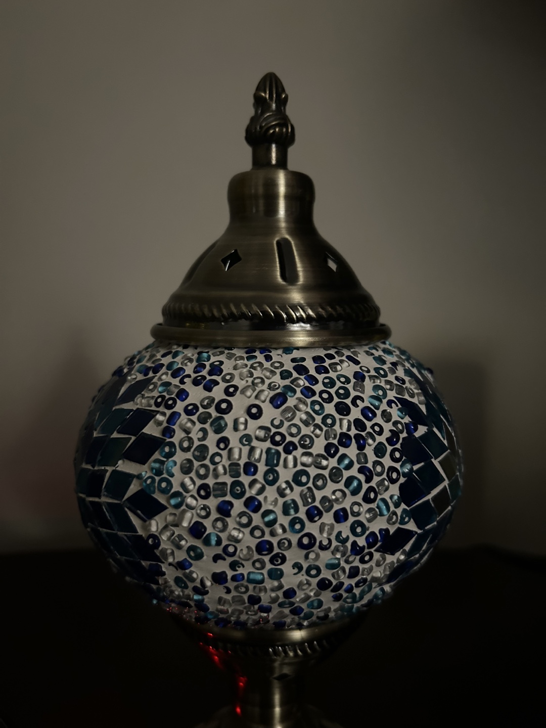Beautiful Turkish Mosaic Glass Table Lamp - photo 3