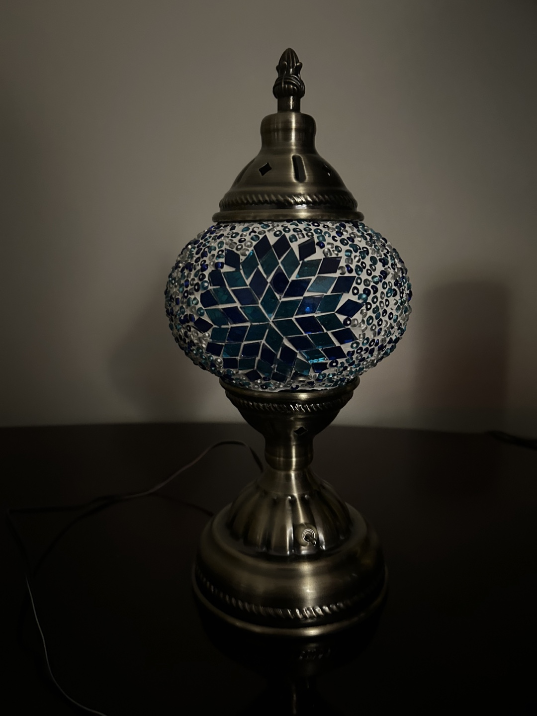 Beautiful Turkish Mosaic Glass Table Lamp