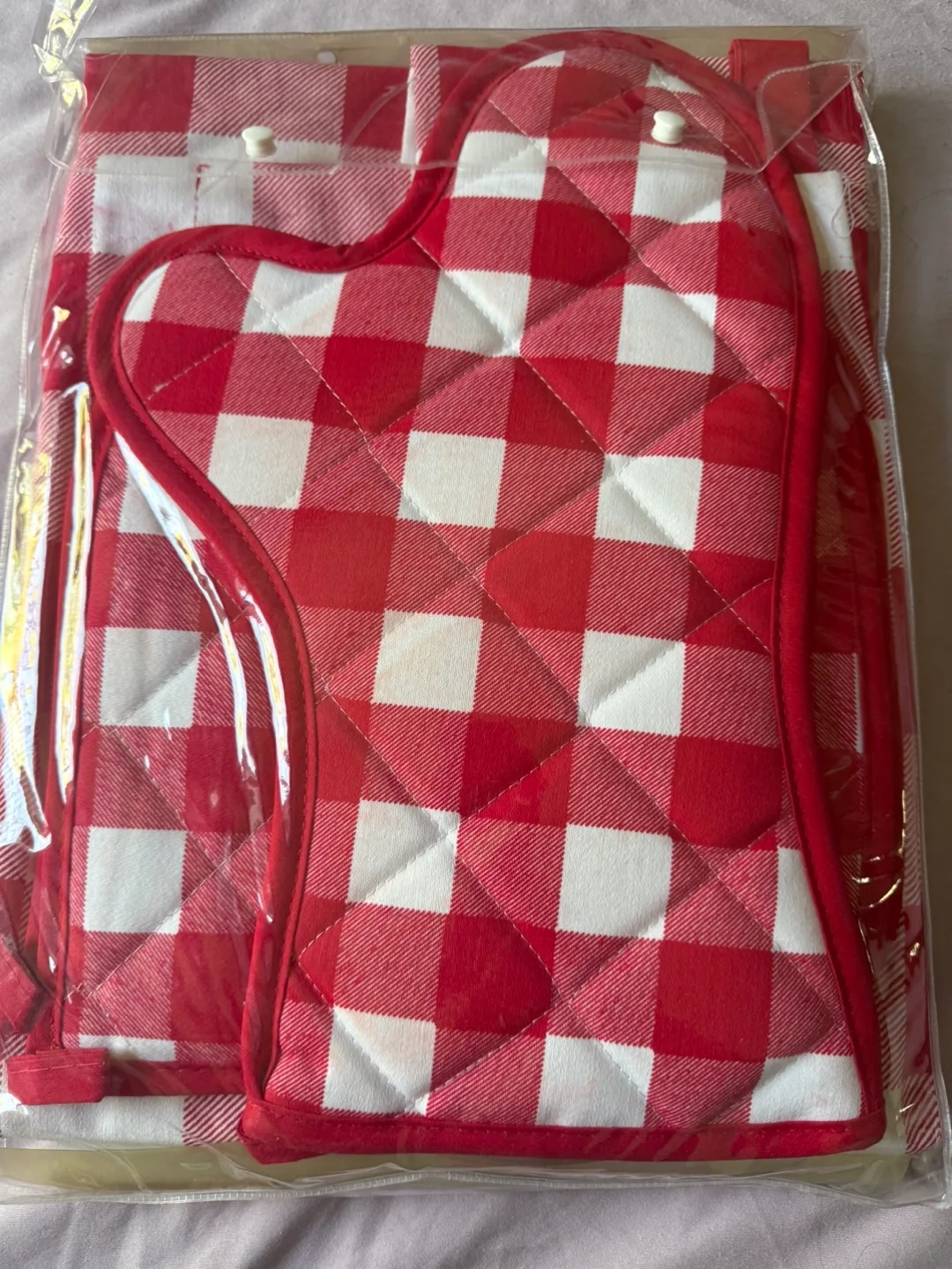 Pinar Home Collection Red Gingham Kitchen Set🏒 image indicator(2)