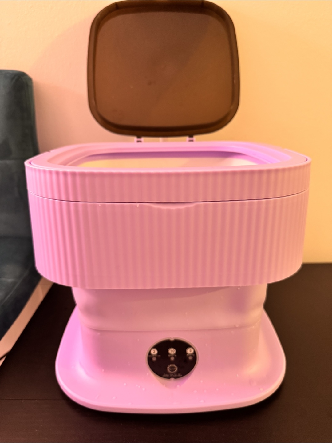 Portable Mini Folding Washing Machine - Purple - photo 2