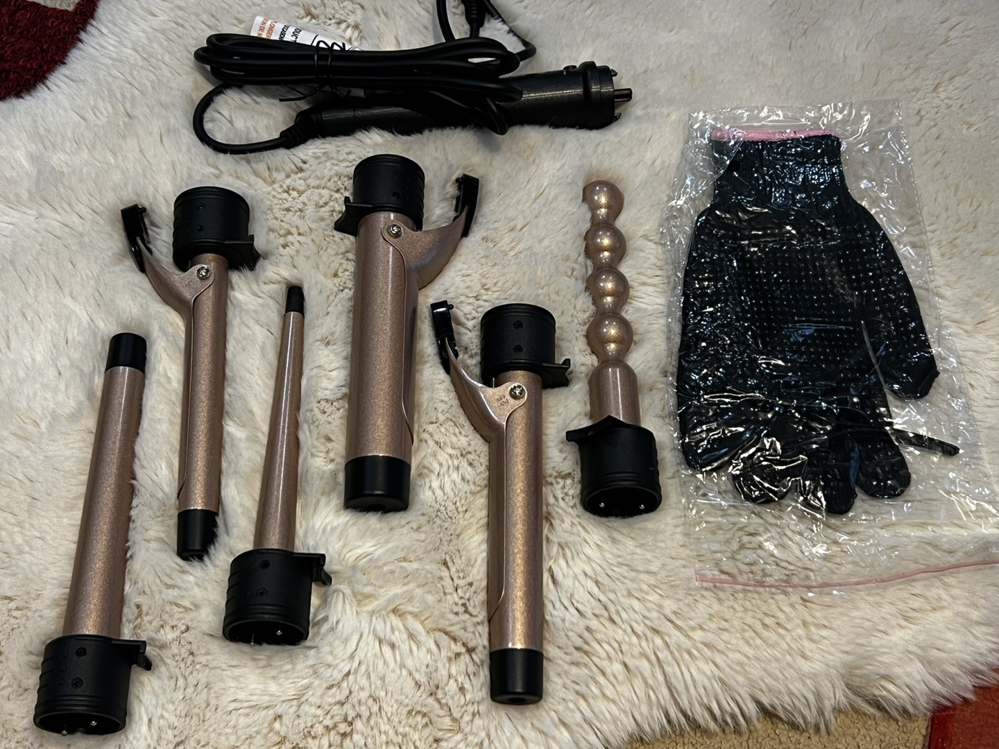 5-in-1 Interchangeable Curling Wand Set