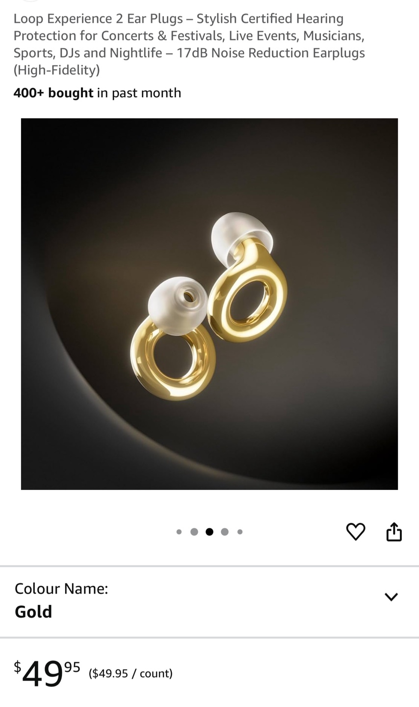 Loop Experience 2 Earplugs - Gold - photo 5