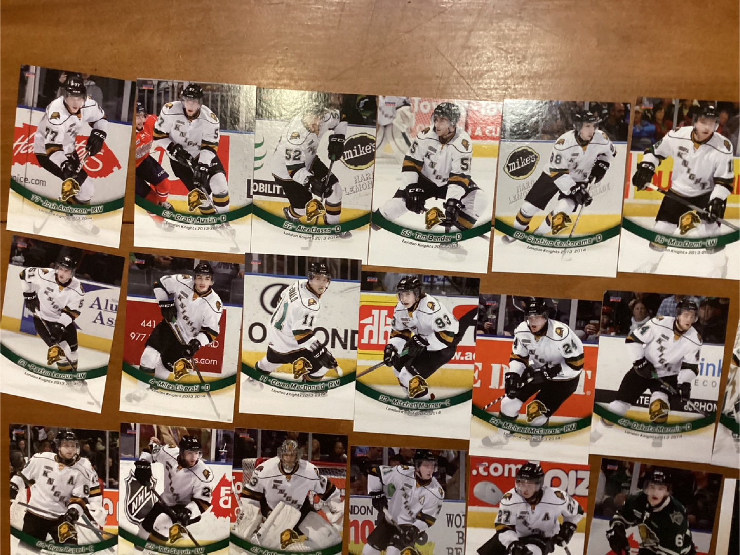 2013-14 Choice London Knights Signature Series Complete Card Set