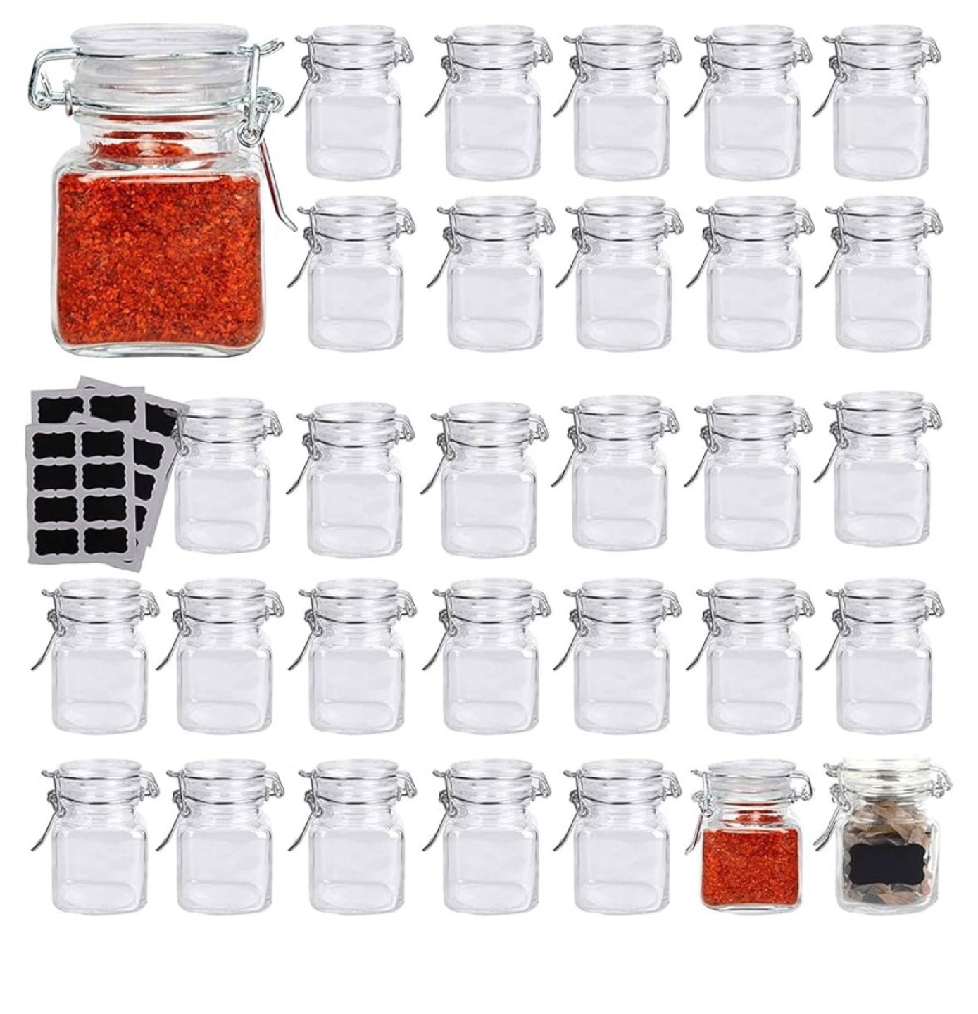 Moving Out Sale ** 30 pack Glass Spice Jars