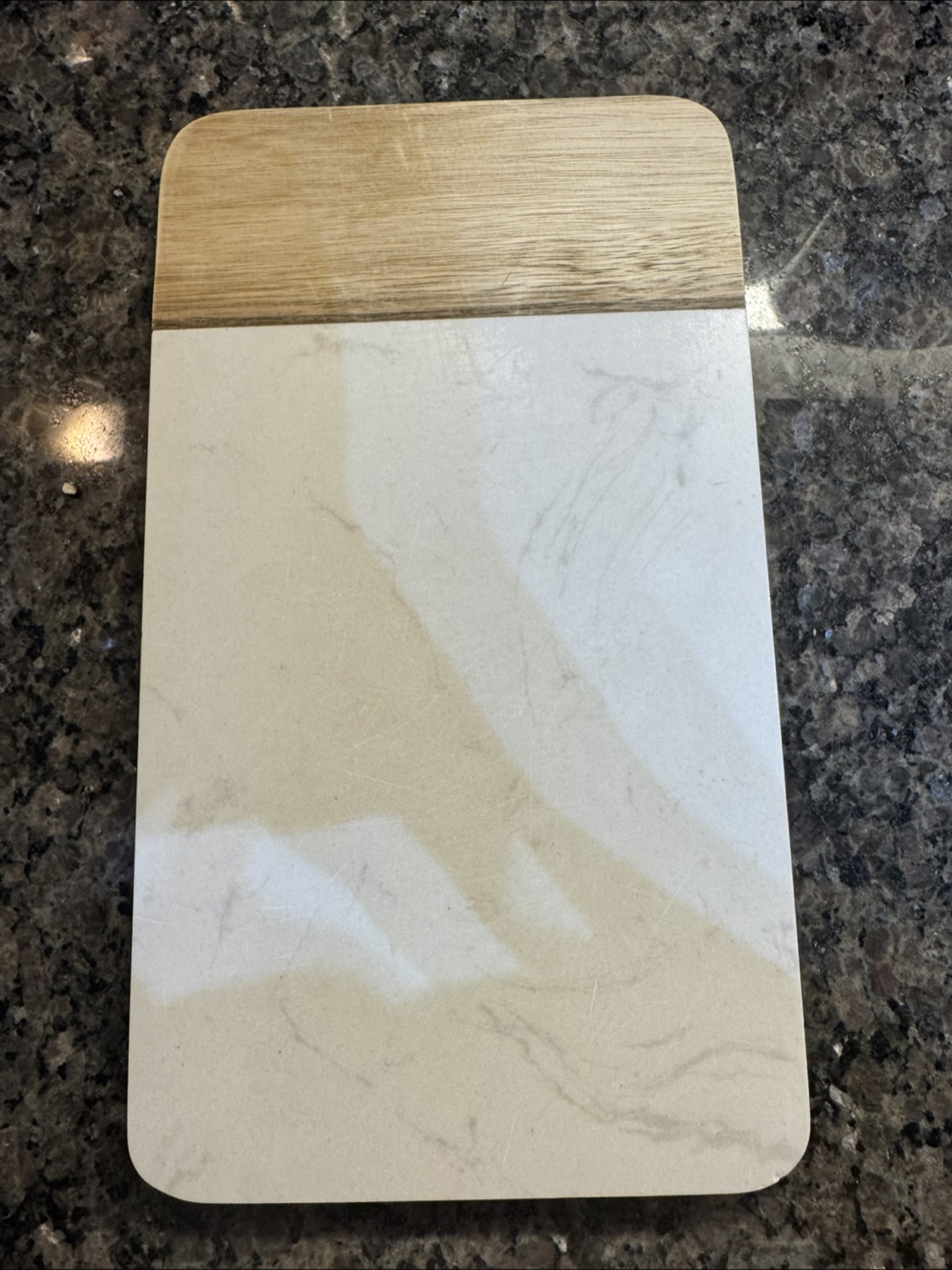 Moving Out Sale ** - Marble and Wood Cutting Board