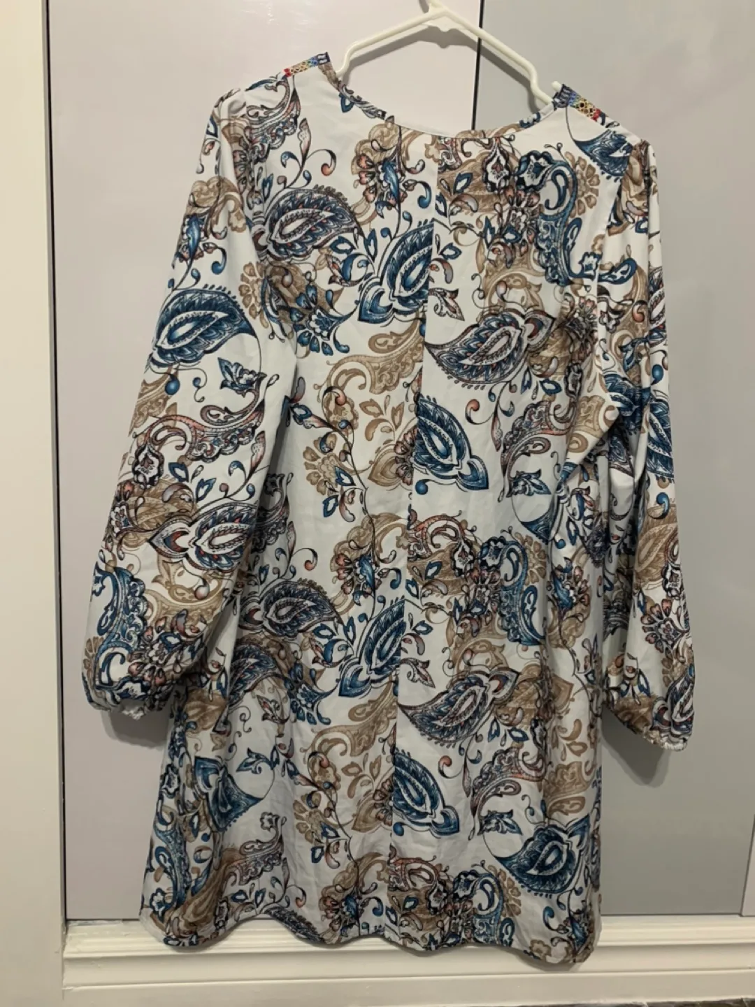 Women's Floral Mini Dress with Long Sleeves image indicator(2)