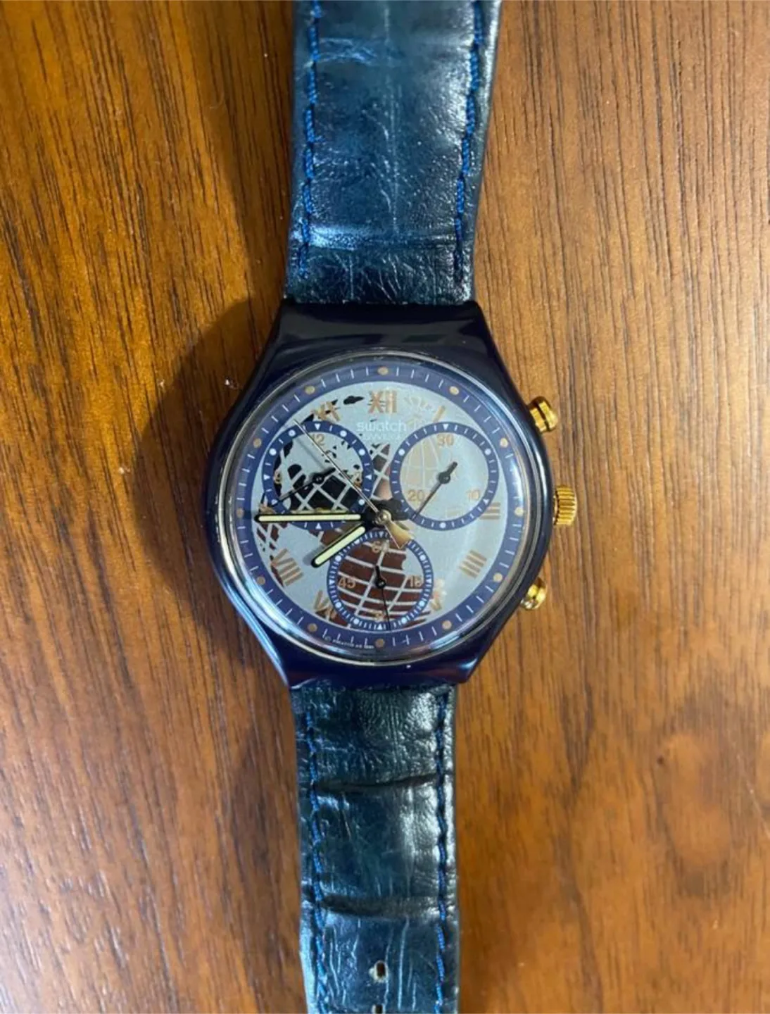 Swatch Chronograph 1991 Blue Watch image indicator(2)
