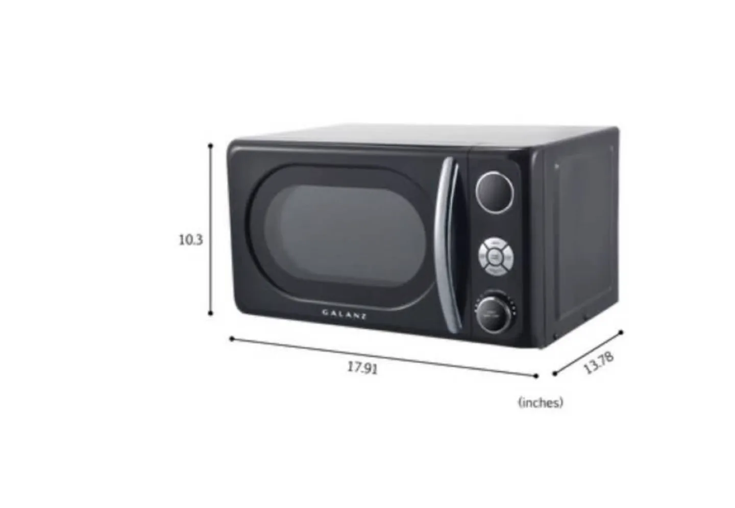 Galanz Retro Microwave - Black thumbnail