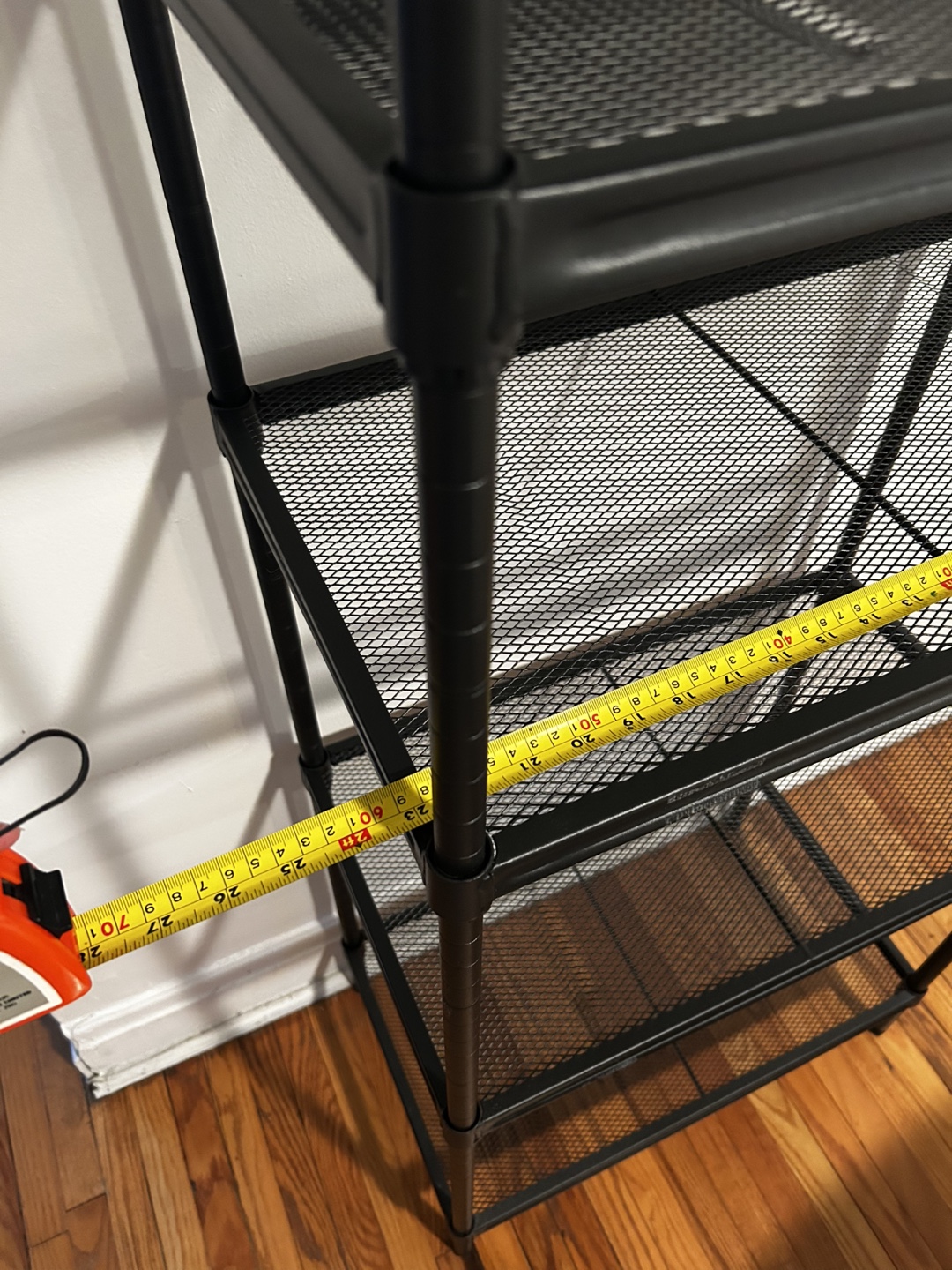 Black Metal 5-Tier Shelving Unit - photo 4