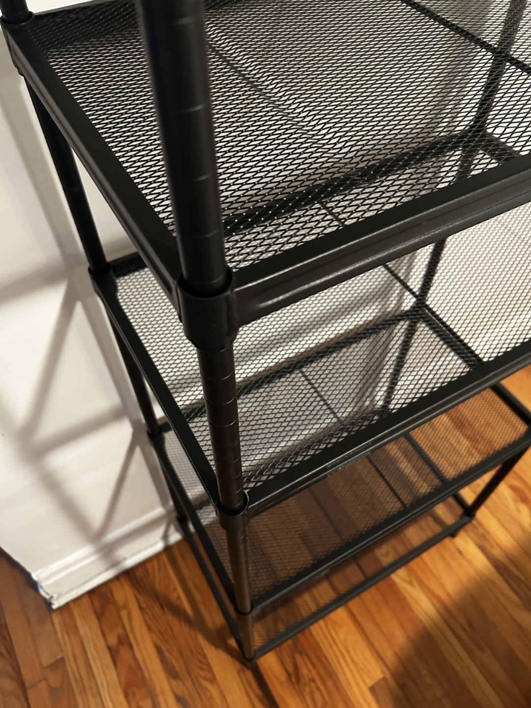 Black Metal 5-Tier Shelving Unit - photo 2