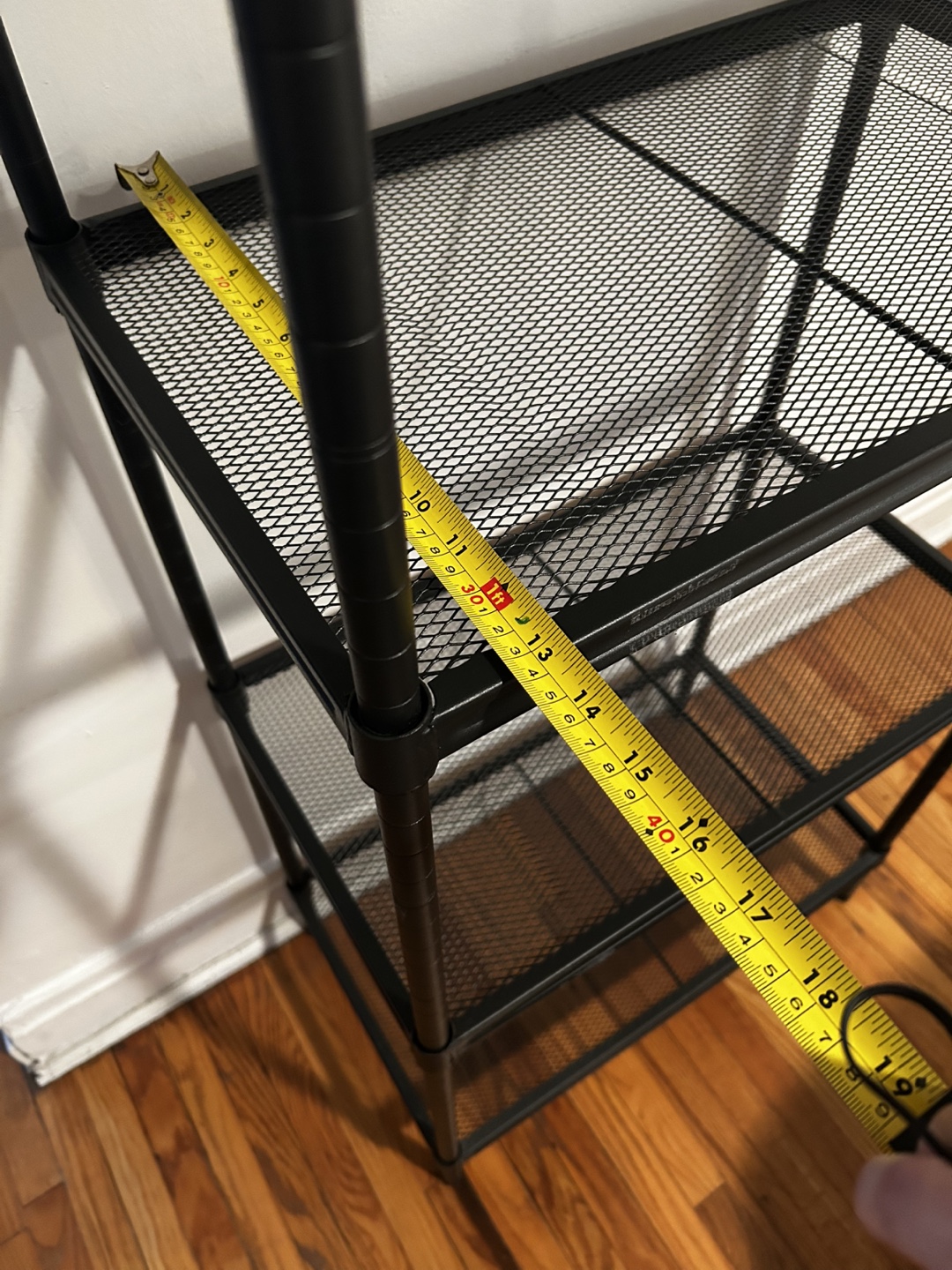 Black Metal 5-Tier Shelving Unit - photo 3