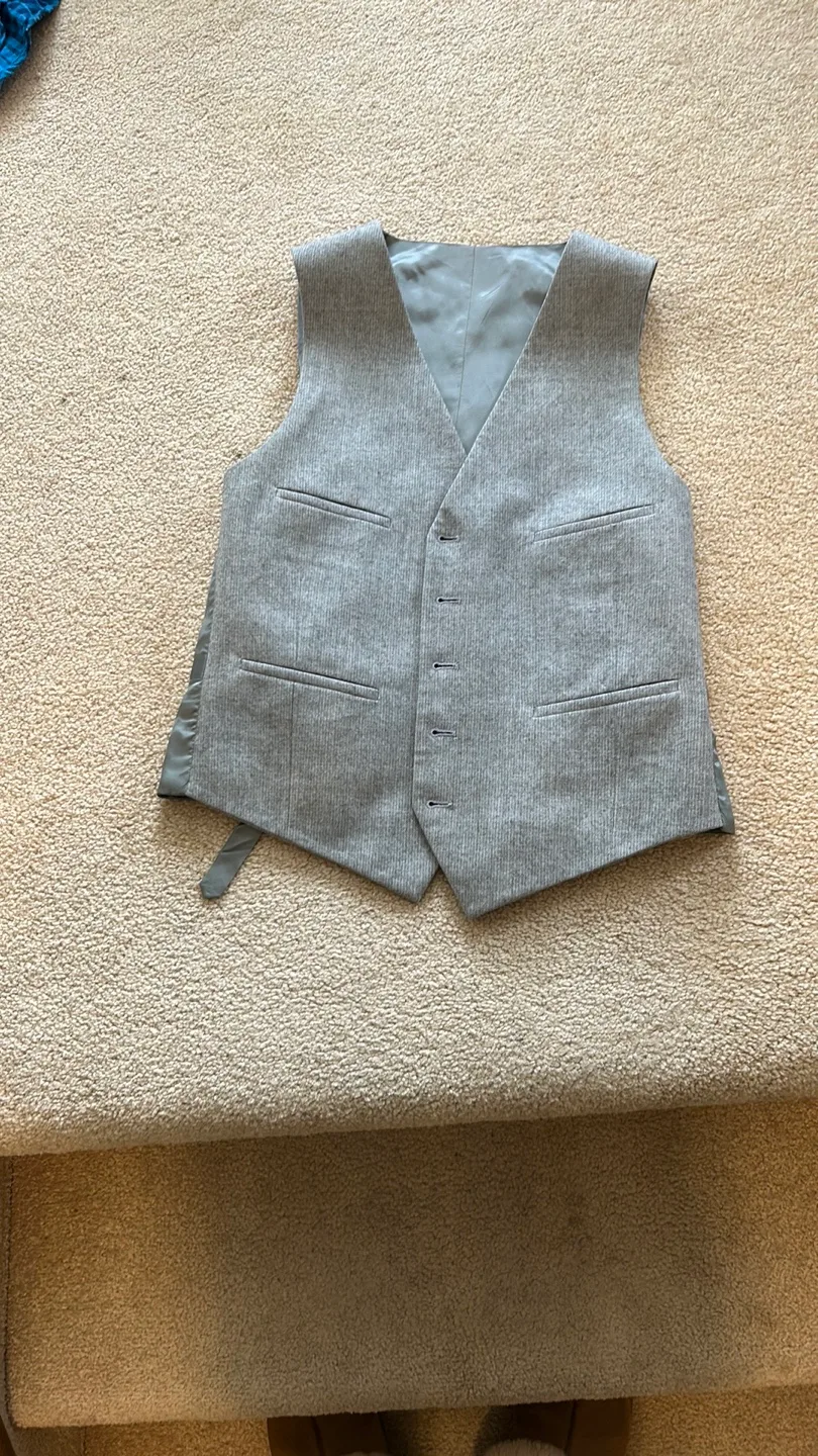 Men's Grey wool blend Suit Vest thumbnail
