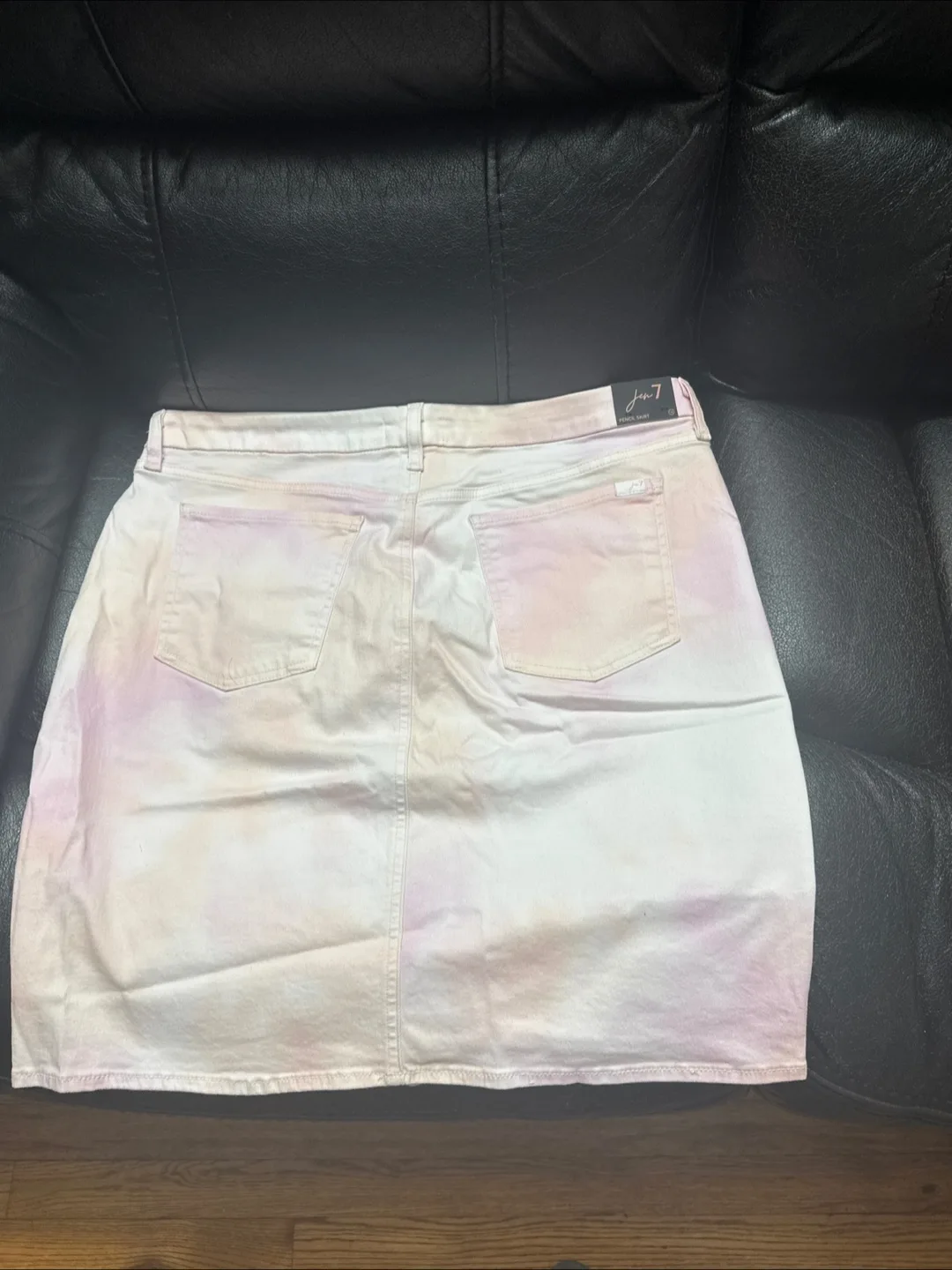 Joe's Jeans Tie-Dye Denim Mini Skirt image indicator(2)