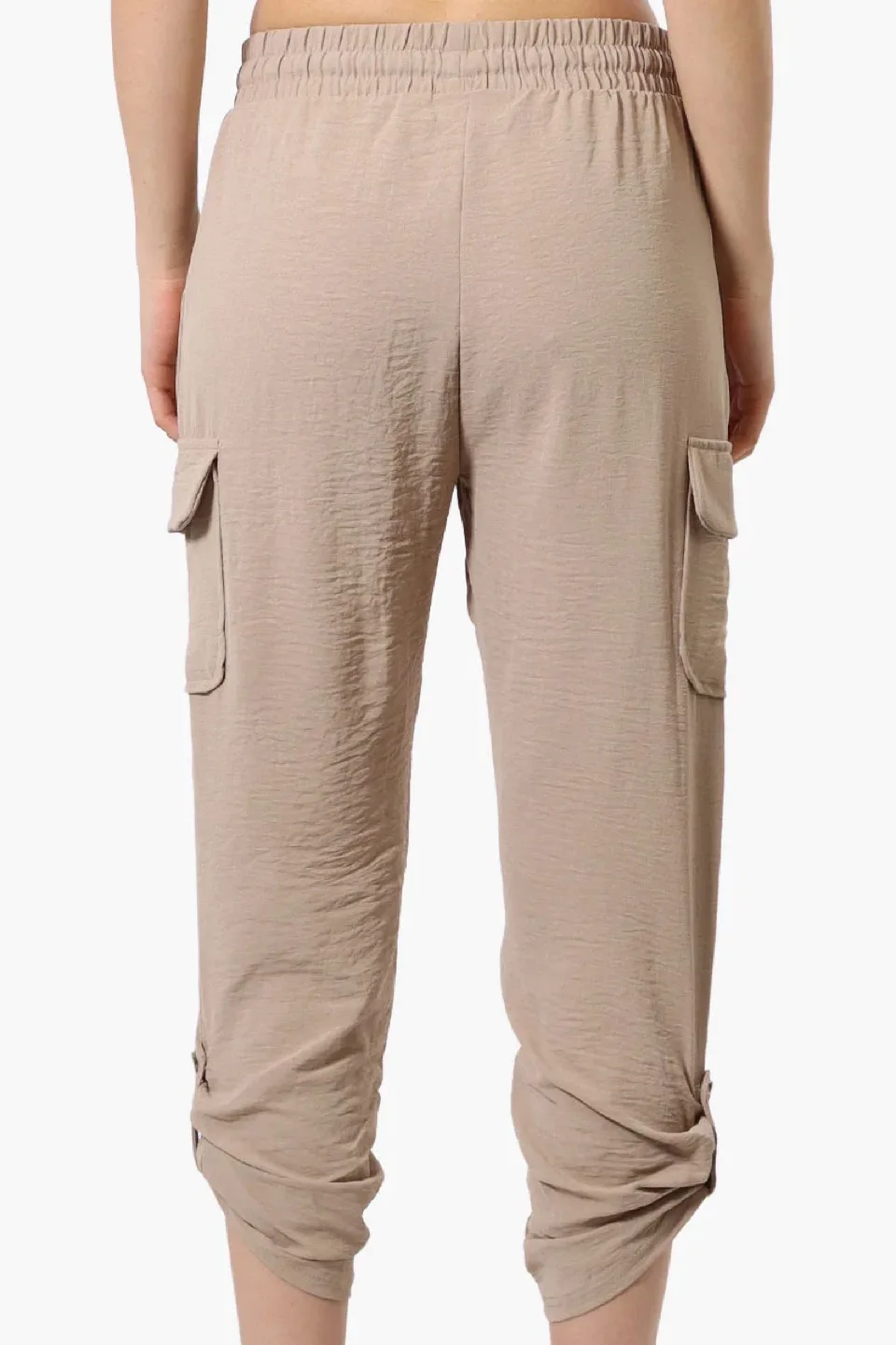 Untouched/New Women's Beige Cargo Capris image indicator(3)