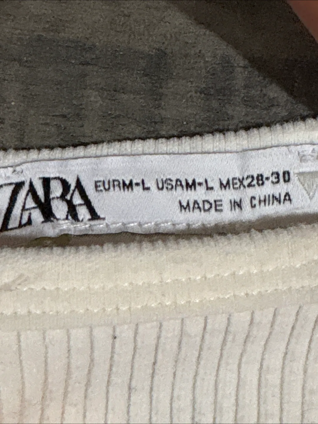 Zara White Ribbed Crop Top with Ruffles image indicator(2)