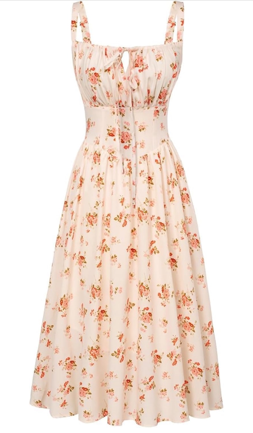 NEW! SCARLET DARKNESS Adorable Corset Ruched Bust Cami Sundress