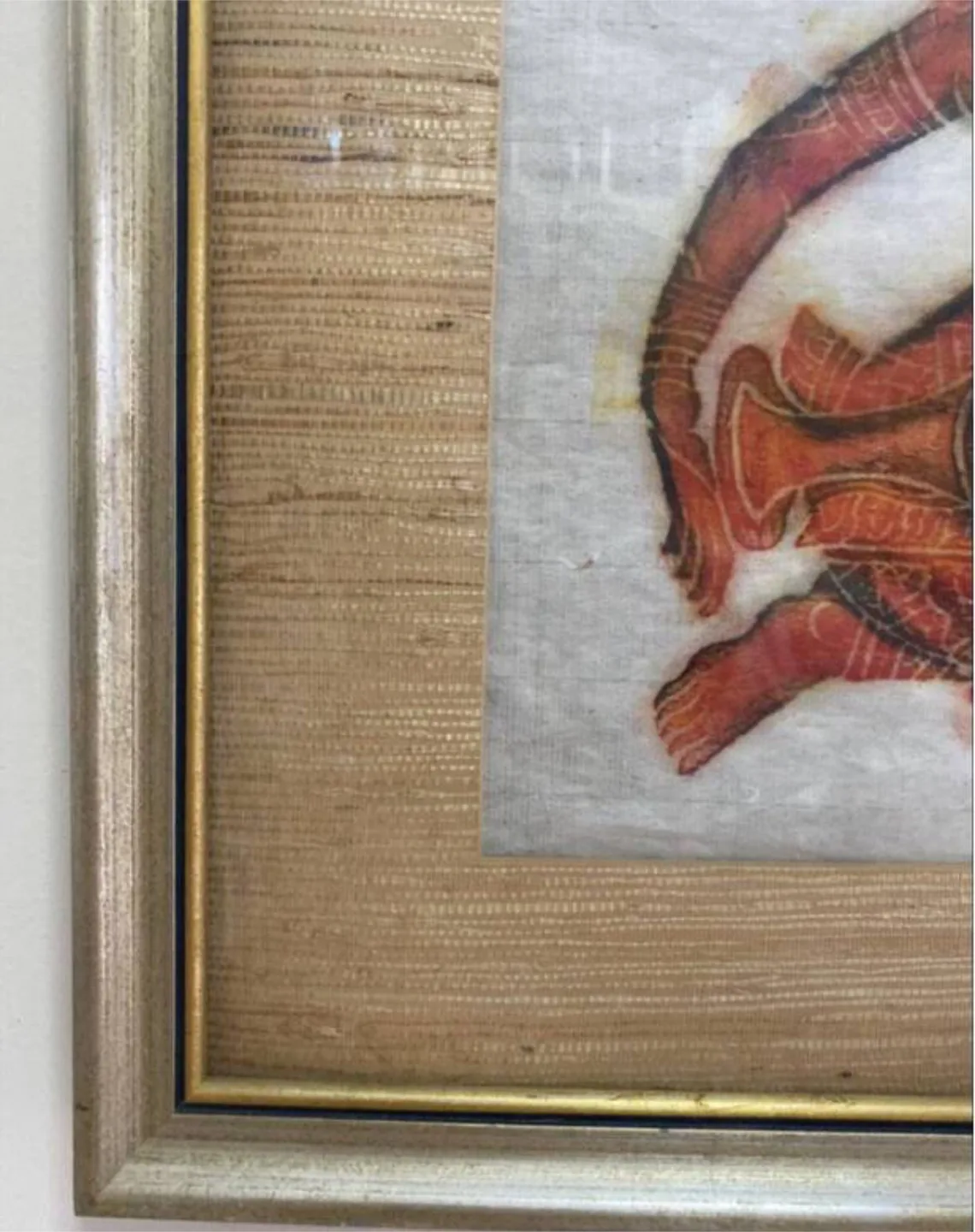 Original Thai temple rubbing on rice paper image indicator(3)