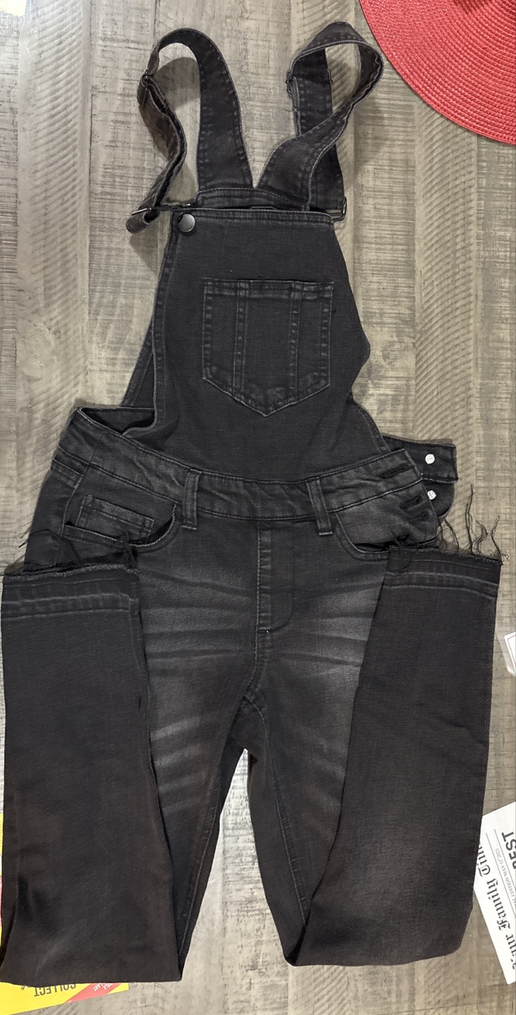 Refuge Black Denim Overalls - Size Small - photo 2