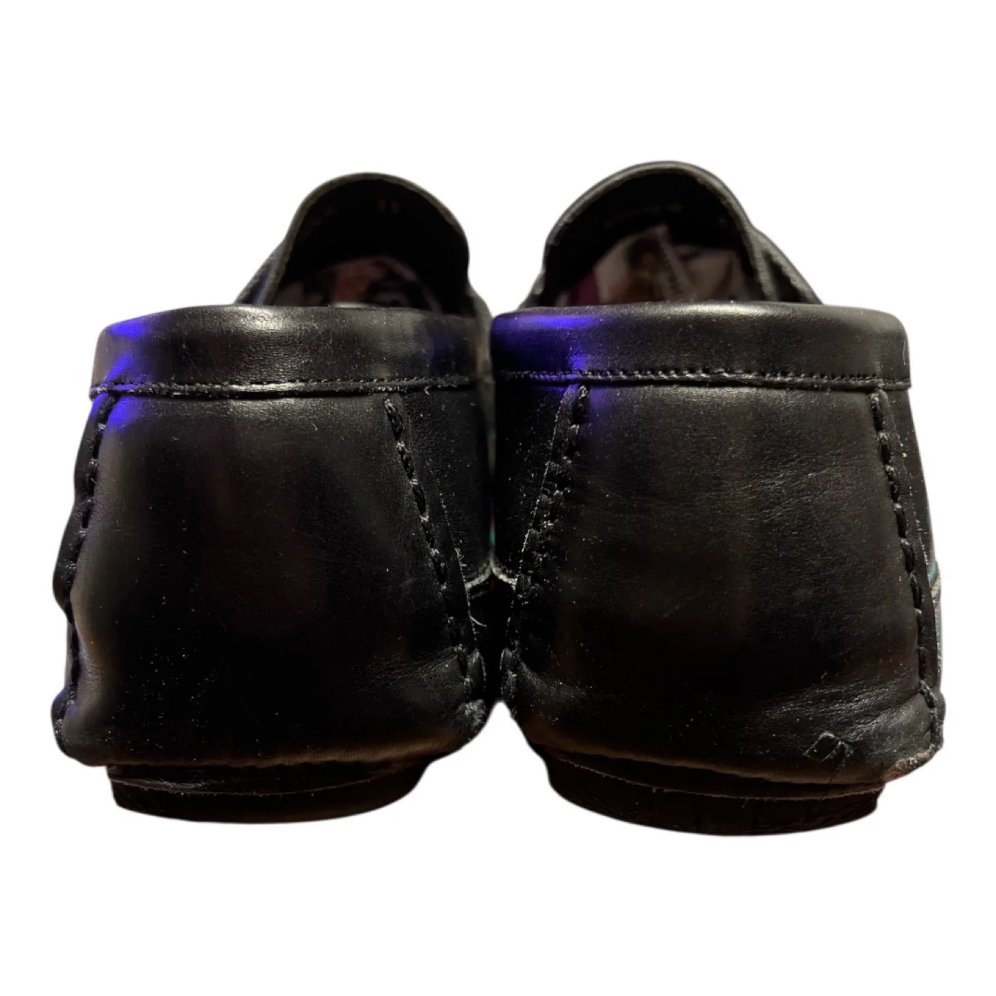 Bruno Magli Men's Black Leather Loafers image indicator(5)