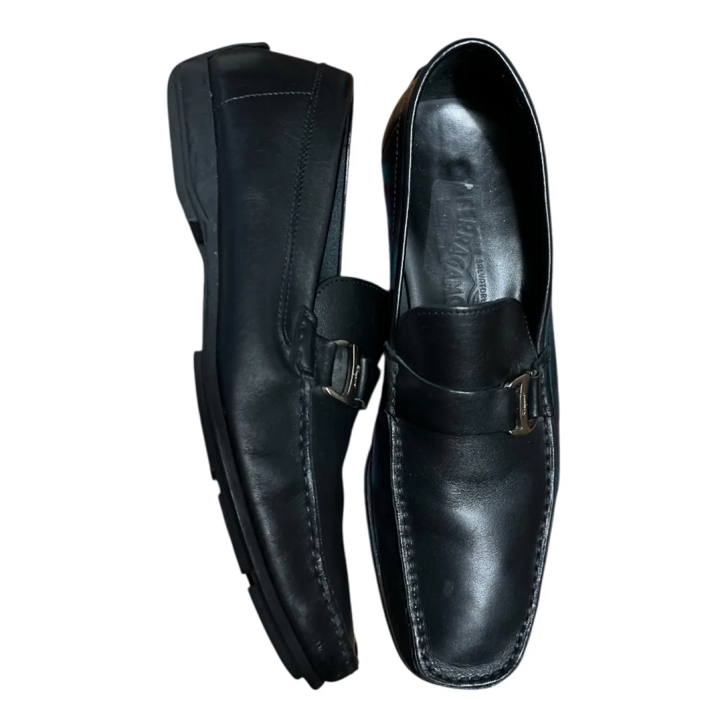 Salvatore Ferragamo Black Leather Loafers image indicator(3)
