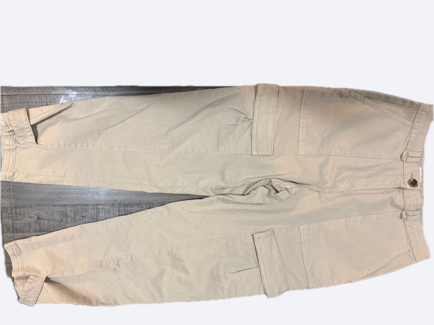 Women's H&M Beige Cargo Pants - Size 10 - photo 2