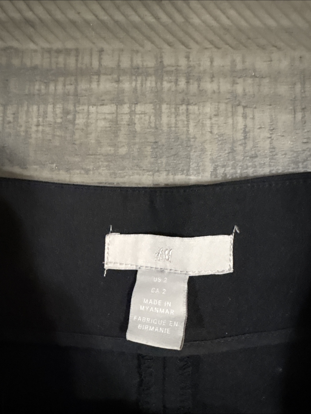 H&M Black High-Waisted Trousers - Size 2