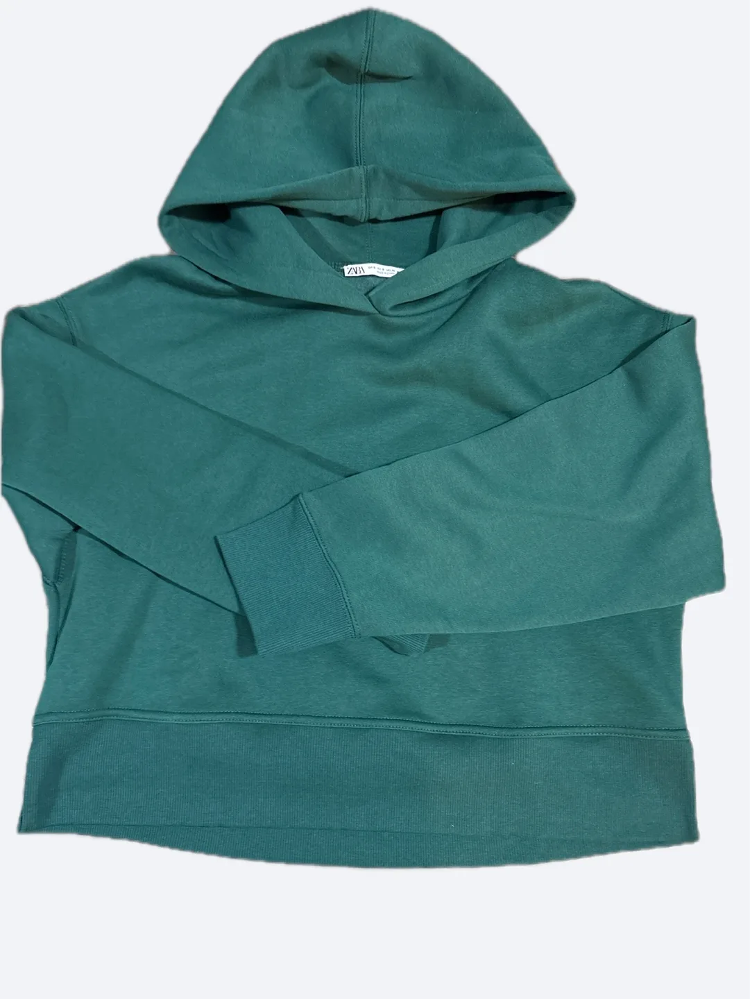 Zara Green Hoodie Size Small thumbnail