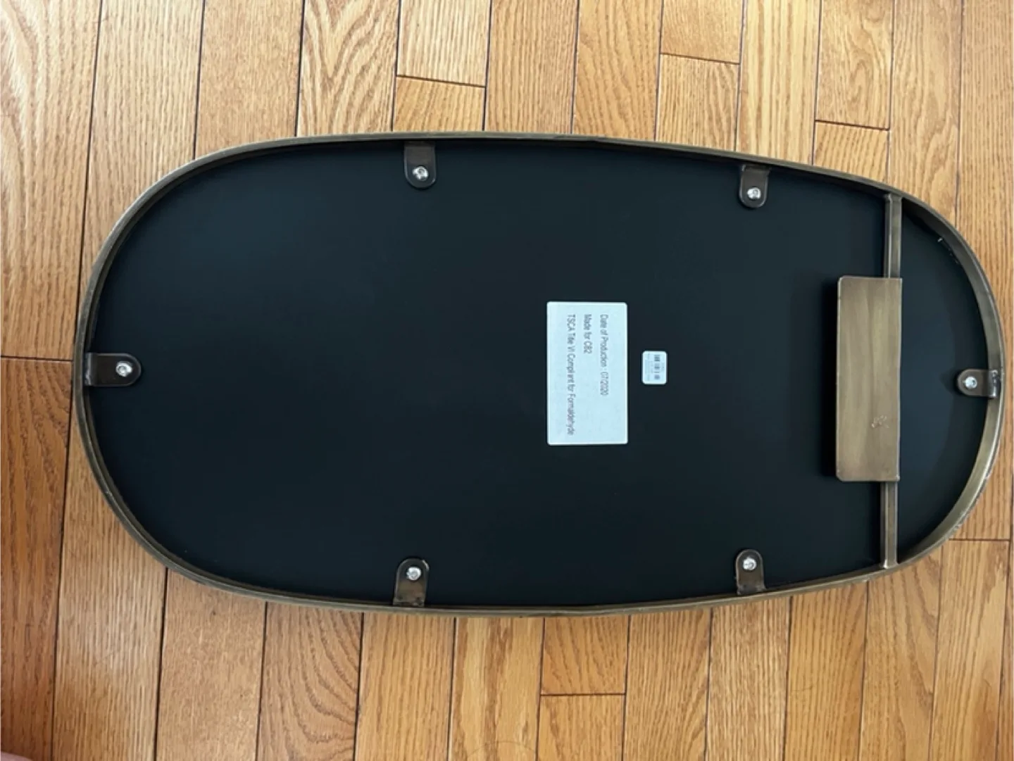 Cb2 Rogue Small Oval Brass Mirror image indicator(3)