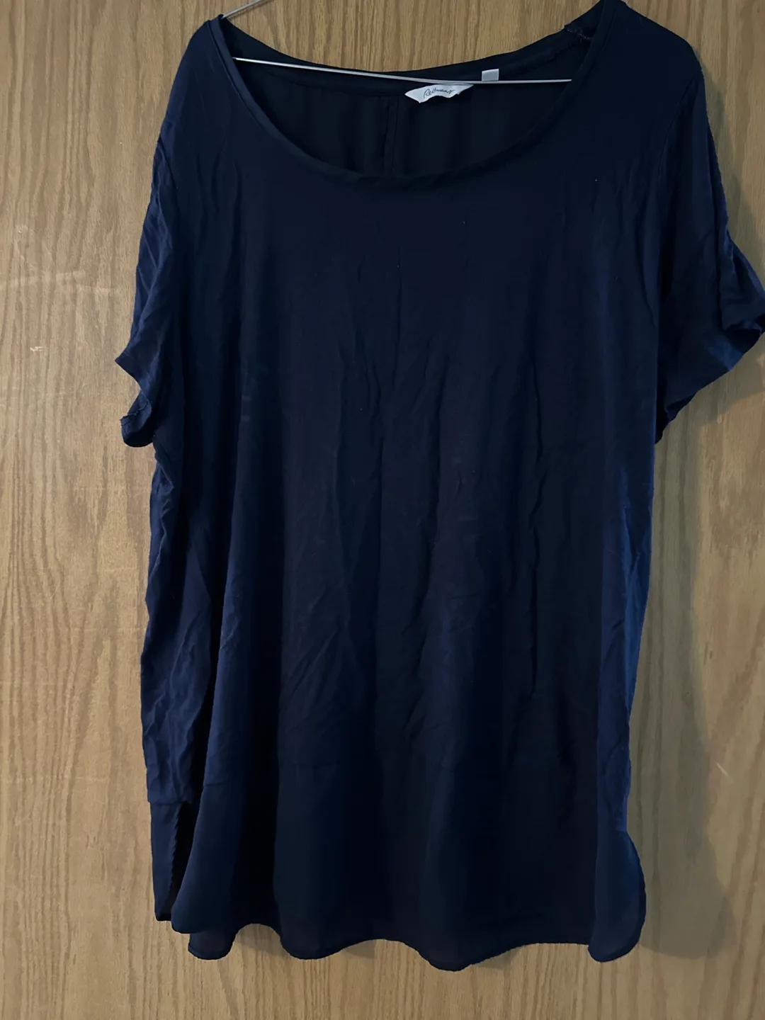 🏒 Navy Blue Blouse, Size Plus 1X thumbnail