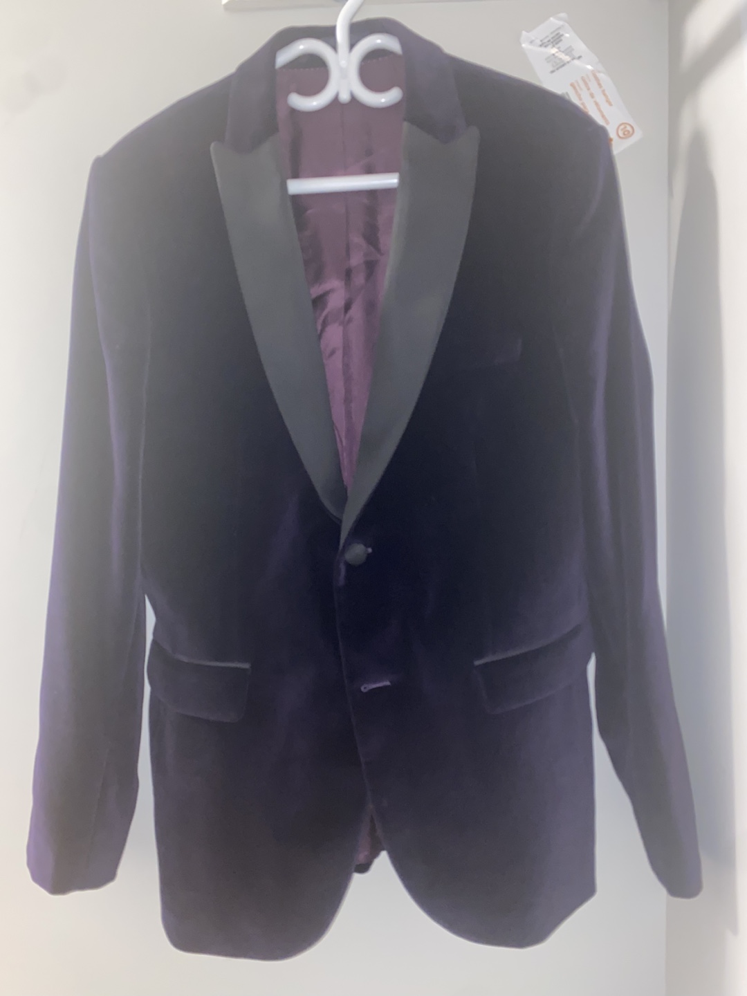 purple suede blazer - photo 3