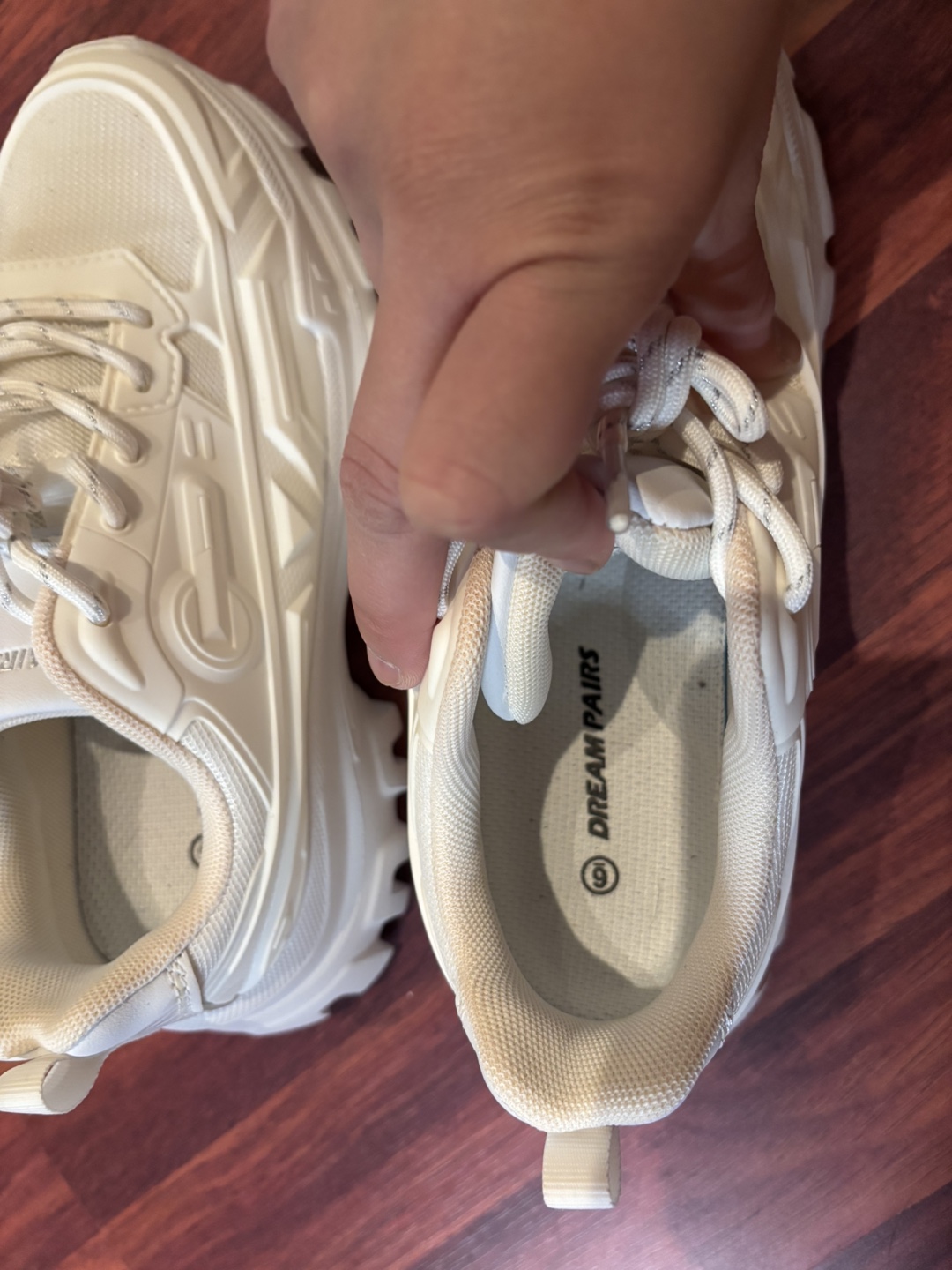 Dream Pairs Women's White Chunky Sneakers - Size 6 🏒 - photo 5