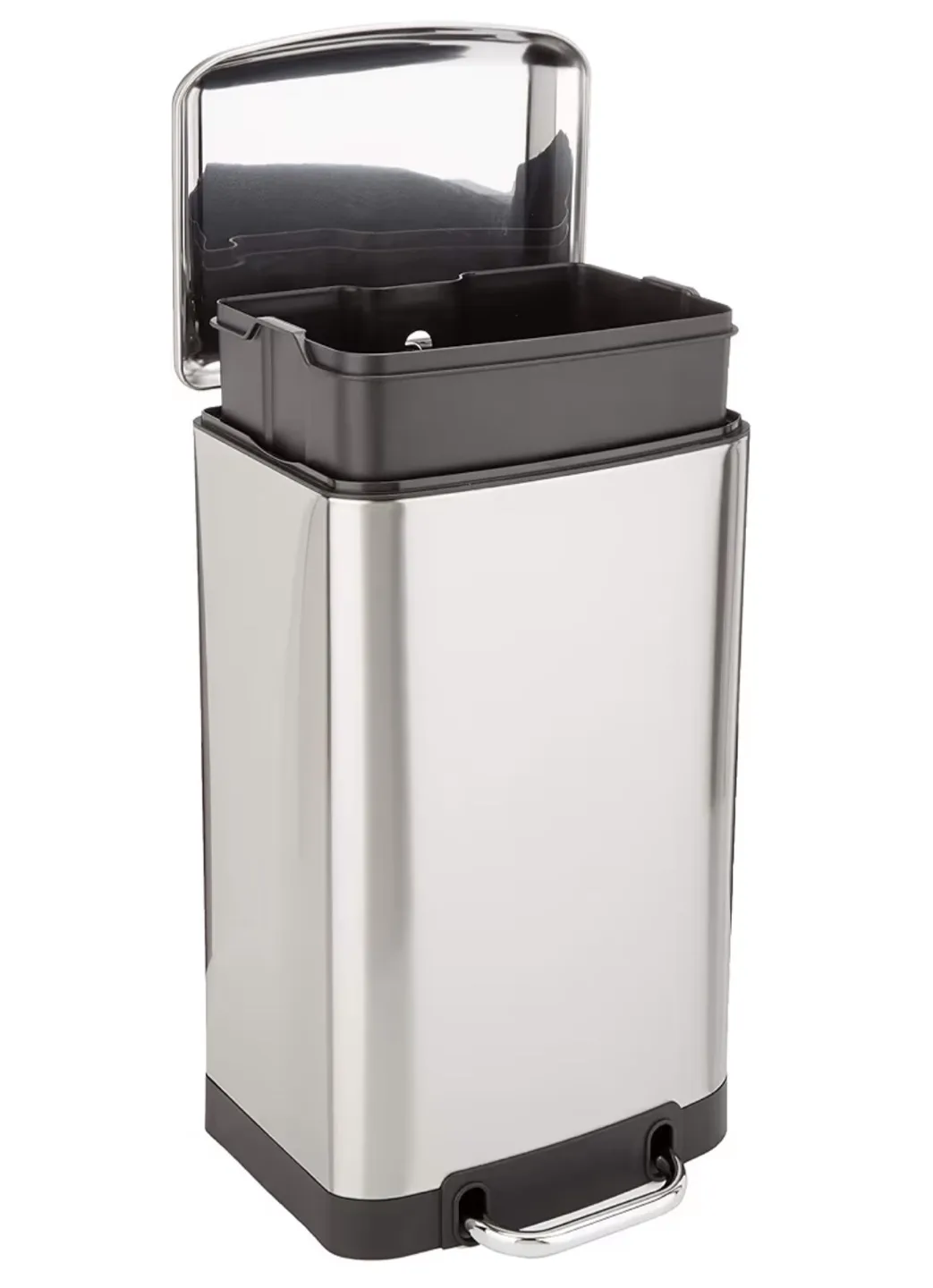 Amazon Basics Brushed Stainless Steel 5.3 Gallon Step Trash Can thumbnail