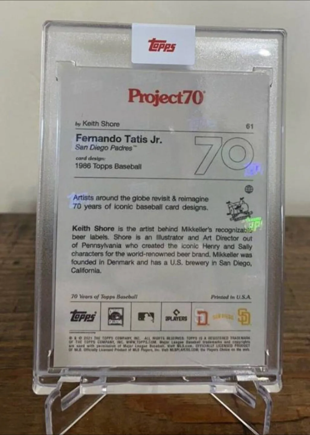 Topps Project70 Card 61 - 1986 Fernando Tatis Jr. by Keith Shore image indicator(2)