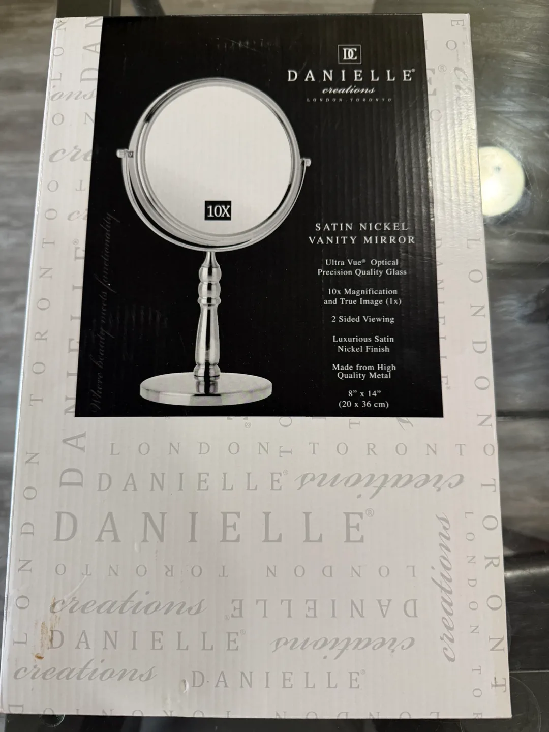 Danielle Creations 10x Magnification Vanity Mirror thumbnail
